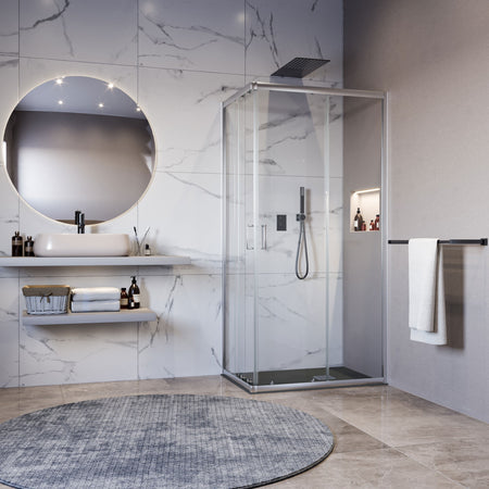 Box doccia angolare trasparente 195 6mm MATIAS