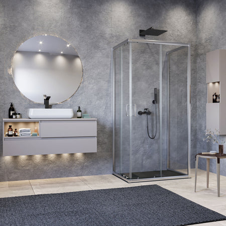 Box doccia 3 lati trasparente 195 6mm MATIAS