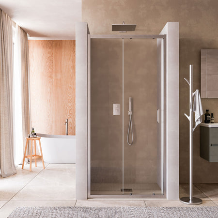 Porta doccia scorrevole 100 110 120 140 170 trasparente 6mm h195 MATIAS