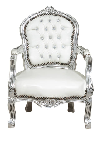 Biscottini Biscottini Poltrona Bambino Stile Francese Luigi XVI Faggio Massello Intagliata