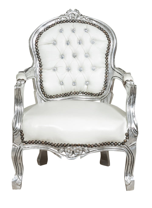 Biscottini Biscottini Poltrona Bambino Stile Francese Luigi XVI Faggio Massello Intagliata