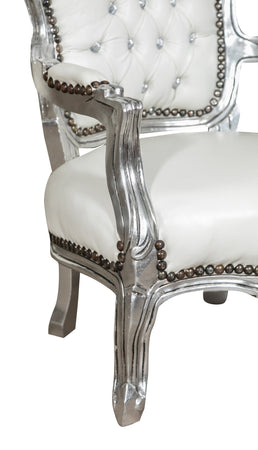 Biscottini Biscottini Poltrona Bambino Stile Francese Luigi XVI Faggio Massello Intagliata