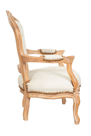 Biscottini Biscottini Sedia Poltrona Bambino Luigi XVI Faggio Massello Intaglio Ecopelle