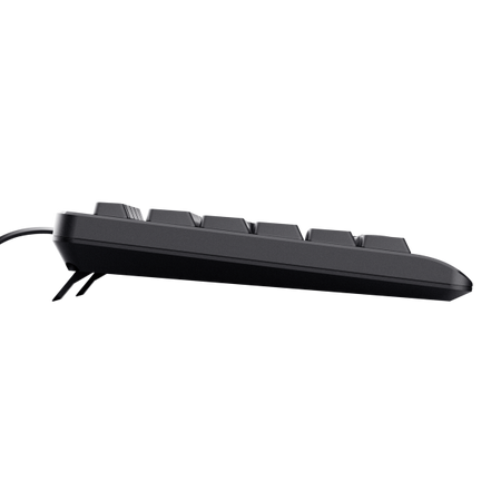 Tastiera Integrale Trust Basic - Tasti silenziosi - USB - Nero