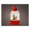 Soggetto natalizio Kaemingk 488747 Lanterna con Acqua e Led Rosso