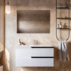 Mobile bagno 80cm Sospeso Bianco Porcellana - JAGUAR