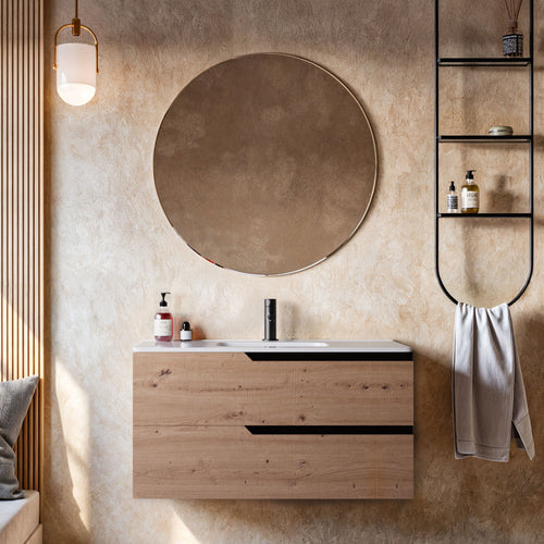 Mobile bagno 100cm Sospeso ROVERE CARTAGENA - JAGUAR
