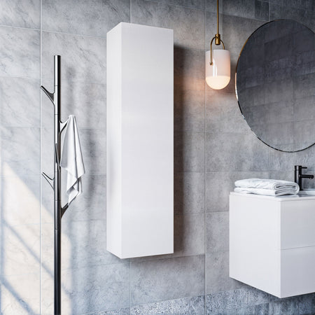Colonna Bagno sospesa Salvaspazio Bianco Porcellana 120x35x20