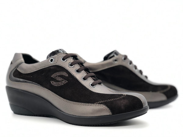 Stonefly Sneakers donna Frey marrone scuro