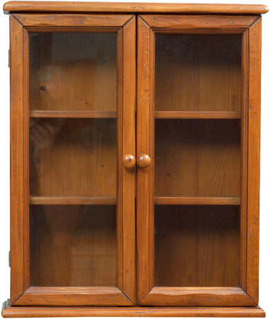 Biscottini Vetrinetta Country Biscottini 48x17x57 Legno Massello Tiglio Noce Made Italy