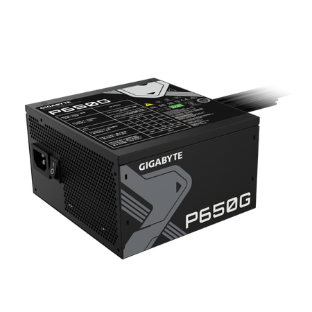GIGABYTE GP-P650G alimentatore per computer 650 W 20+4 pin ATX ATX Nero (GIGABYTE 650W GOLD STANDARD P650G-UK)