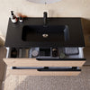 Mobile bagno 100cm Sospeso Cartagena Lavabo nero Opaco - JAGUAR