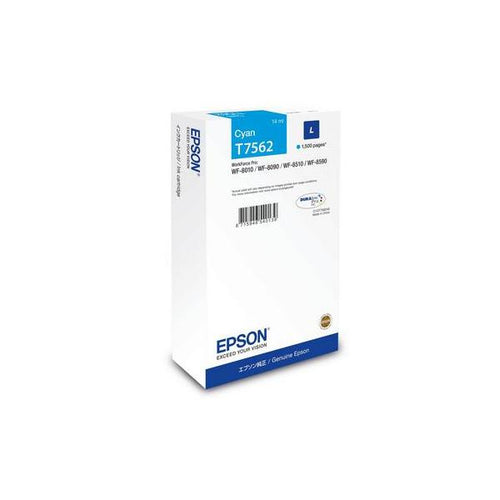 Epson C13T75624N cartuccia d'inchiostro 1 pz Originale Ciano (Epson T7562 - L st?rrelse - cyan - ori)