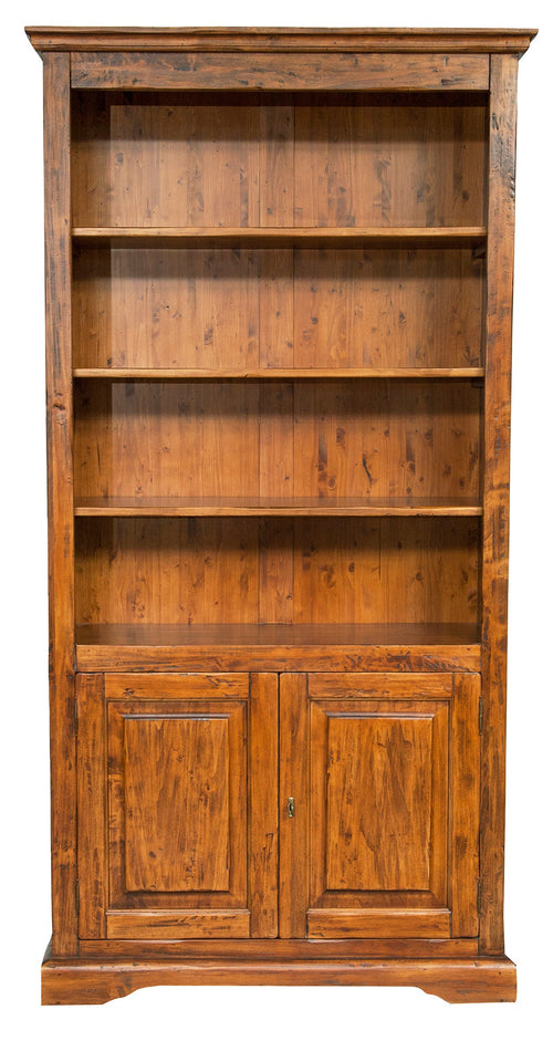 Biscottini Biscottini Libreria Legno Massello Tiglio Noce 108x38x211 Made Italy Classica