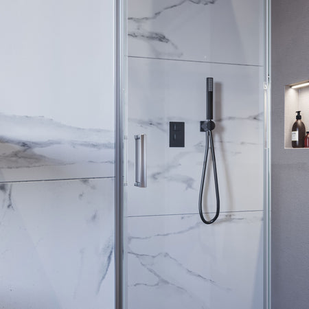 Porta doccia scorrevole 100 110 120 140 170 trasparente 6mm h195 MATIAS