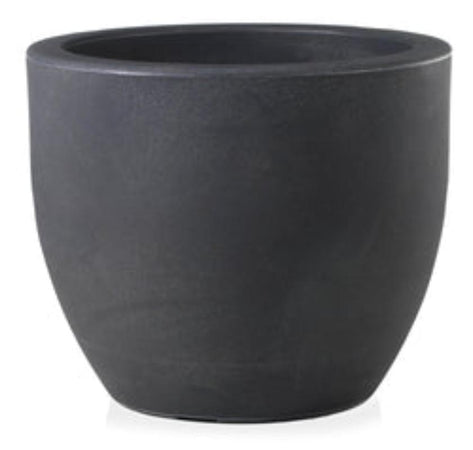 Vaso tondo "Ares" in plastica da esterno per piante e fiori