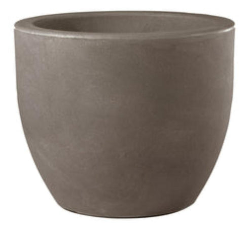Vaso tondo "Ares" in plastica da esterno per piante e fiori