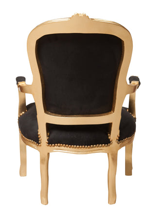 Biscottini Poltrona stile francese Luigi XVI in legno massello di faggio