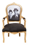 Biscottini Poltrona stile francese Luigi XVI in legno massello di faggio