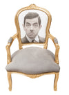 Biscottini Poltrona stile francese Luigi XVI in legno massello di faggio