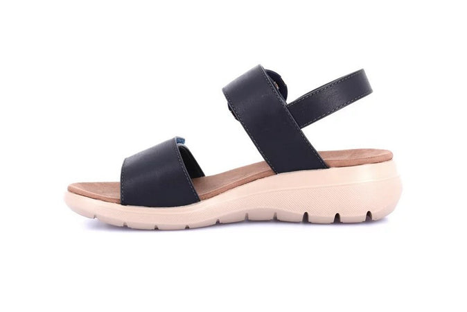 Grunland sandali donna Dema blu con strappo SA1943