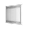 Nicchia da parete 30x30 a filo muro Acciaio Spazzolato Profondità 8cm