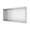 Nicchia da parete 60x30 raso muro Acciaio Spazzolato Profondità 8cm