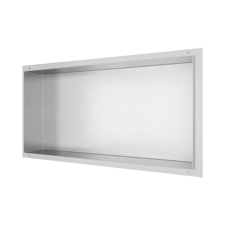 Nicchia da parete 60x30 raso muro Acciaio Spazzolato Profondità 8cm