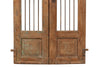 Biscottini Porta portone in legno massello e ferro da interno o da esterno vecchia e antica medievale scorrevole