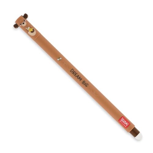 Legami, Penna Gel Cancellabile, Inchiostro Rosso, Tema Teddy Bear