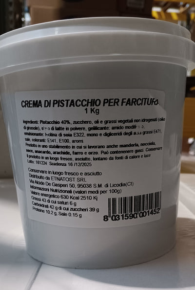 1 Kg Crema dolce al pistacchio al 40%