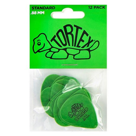 Plettri Dunlop 418P 88 TORTEX Standard Verde