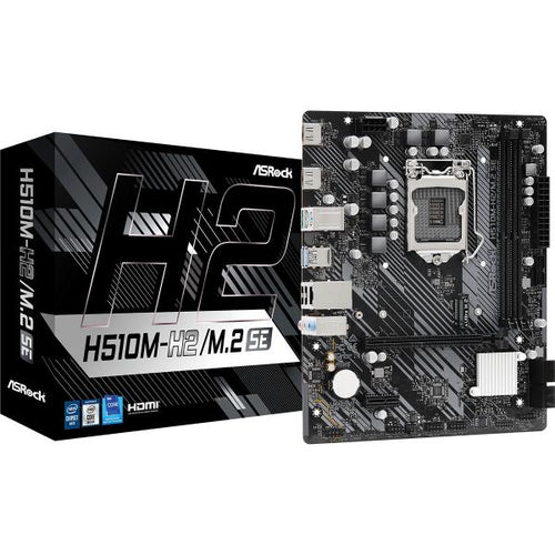 ASRock H510M-H2/M.2 SE - scheda madre - micro ATX - socket LGA1200 - chipset H510 - USB 3.2 Gen 1 - Gigabit LAN - grafica integrata (CPU richiesta)