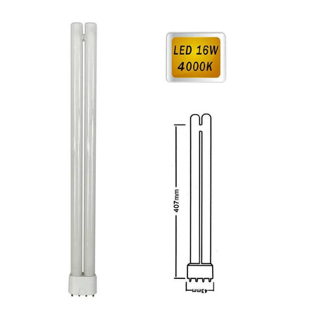 Lampadina Led 2g11 16 Watt Lampada A 4 Pin Per Neon Luce 2g11-18