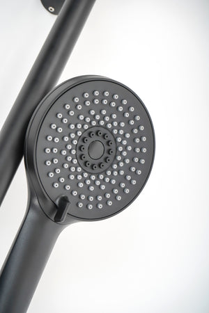 Asta saliscendi NERA con doccetta multifunzione ERMES