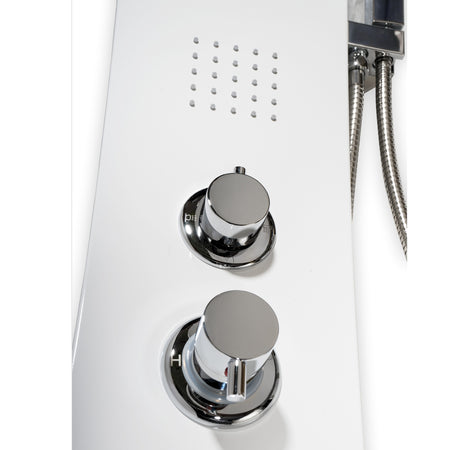 Colonna Doccia Bianco Opaco Idromassaggio con 4 funzioni MANHATTAN