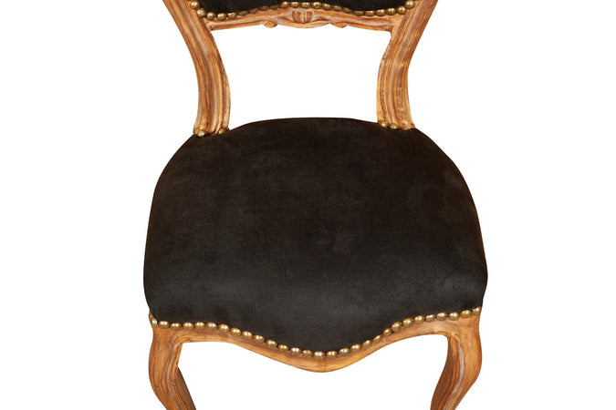 Biscottini Sedia stile francese Luigi XVI in legno massello di faggio poltroncina XVI,