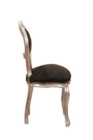 Biscottini Biscottini Sedia Poltroncina Luigi XVI Francese Faggio Alcantara 45x42x90