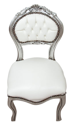 Biscottini Sedia Poltroncina Luigi XVI Faggio Massello Biscottini Intagliata Mano Pelle