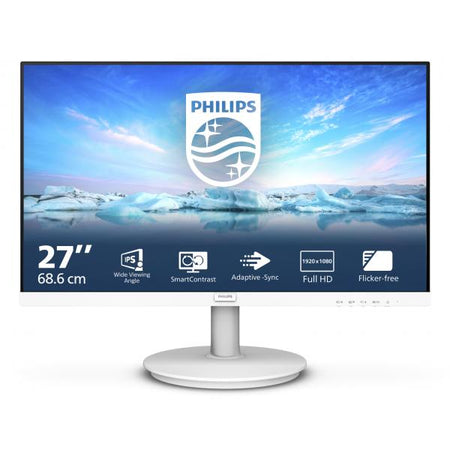PHILIPS MONITOR 27 LED IPS 16:9 FHD, 4MS 250 CDM, VGA/HDMI, MULTIMEDIALE, BIANCO