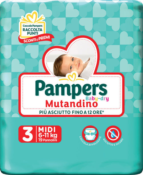 Pampers bd mut sm tg3 mi 19pz
