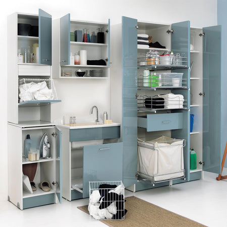 Lavatoio Colavene Lindo Max Con Cesto 70X50 Con Tavola Lavapanni In Legno