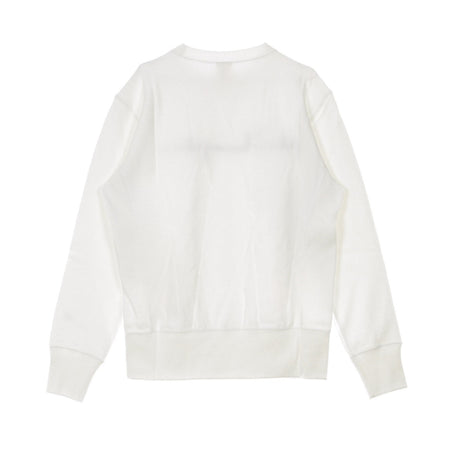 CHAMPION Felpa Girocollo Uomo Reverse Weave Big Logo White da uomo