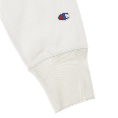 CHAMPION Felpa Girocollo Uomo Reverse Weave Big Logo White da uomo