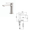 Miscelatore lavabo finitura pvd Nichel Alpha