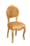 Biscottini Biscottini Sedia Poltroncina Stile Francese Luigi XVI Faggio Oro 45x42x90