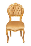 Biscottini Biscottini Sedia Poltroncina Stile Francese Luigi XVI Faggio Oro 45x42x90