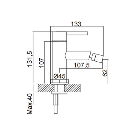 Set miscelatori cromati lavabo e bidet URBAN Risparmio Idrico