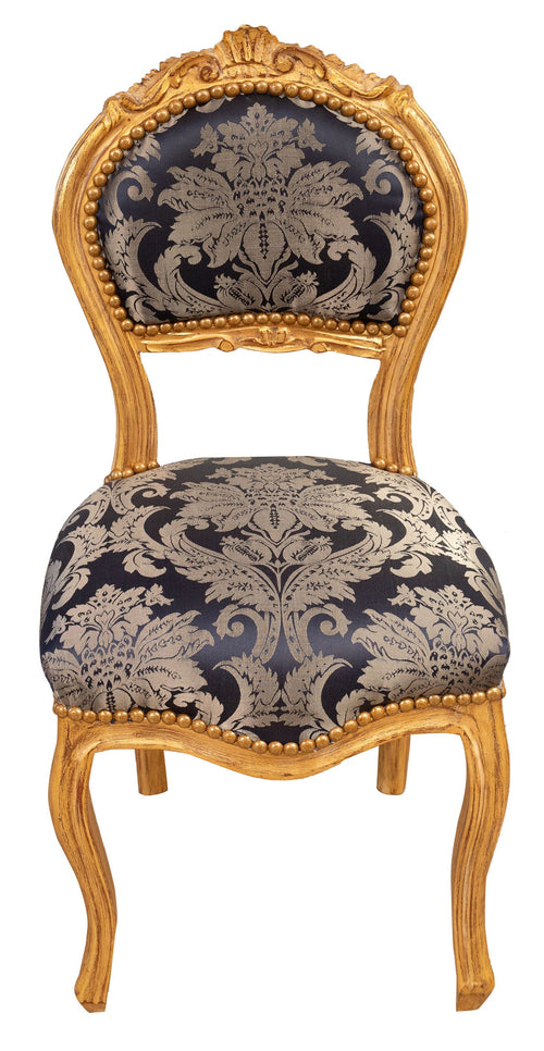 Biscottini Biscottini Sedia Poltroncina Luigi XVI Faggio Massello Intaglio Foglia Oro