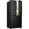 Hisense Frigo 4 Porte Total Nofrost 483lt E 80cm Black Inox Rq5p470safe